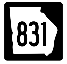 Georgia State Route 831 Sticker R4094 Highway Sign Road Sign Decal - £1.15 GBP+