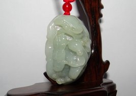 YW 1.8&quot; China Certified Grade A Nature Hisui Jadeite Jade Fortune Pixiu ... - £133.24 GBP