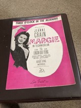 Sheet Music Three O&#39;Clock In The Morning MARGIE Hollywood Jeanne Crain photo - £6.04 GBP