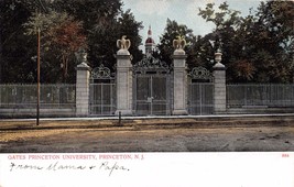 Princeton New Jersey University Gates~Bosselman German Published Postcard 1900s - £6.30 GBP
