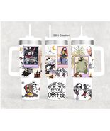 40 oz Nightmare before Coffee insulated Tumbler (like the Stanley Quench... - $39.60