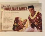 Elvis Presley Postcard Young Elvis Special Barbecue Sauce Recipe - £2.78 GBP