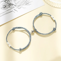 Fashion 2pcs/pair Magnet Bracelet Couple Creative Sun Moon Distance Paired Brasl - £15.66 GBP