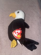 Retired 1996 Ty Beanie Baby Babies Baldy The Eagle W/PVC Pellet with Tags - $3.96