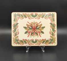 Pimpernel Casserole Stand Festive Garland Footed Trivet Hot Pad Christmas 12&quot; - $12.82