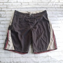 American Eagle Outfitters Boardshorts Mens 38 Gray Red Colorblock Swim B... - $21.99