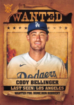 2021 Topps Big League Wanted #WT6 Cody Bellinger Los Angeles Dodgers ⚾ - £0.69 GBP