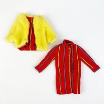 Vintage Barbie 1968 Smasheroo Jacket Dress No Chain #1860 Yellow Red - $36.99