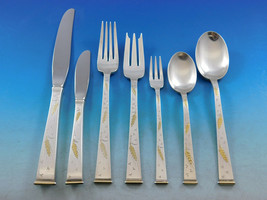 Golden Wheat by Gorham Sterling Silver Flatware Service 8 Set 58 pieces Scarce - £4,945.09 GBP