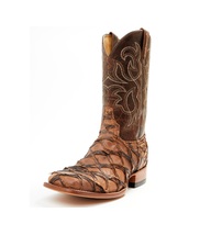 Cody James Mens Pirarucu Brown Exotic Boots - $509.99