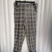 Hot Kiss Pants Black White Plaid With Side Stripe Cuffed Size 2X - $14.85
