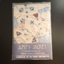 Amy's Jacket Applique Quilt Pattern Indygo Junction 5 Designs to Embellish VTG - $5.11