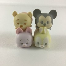 Disney Winnie The Pooh Tsum Tsum Piglet Mickey Mouse Pastel 2" Figures Lot Jakks - $14.80