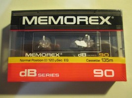 MEMOREX DB 90 minute cassette tape NEW SEALED - £6.22 GBP
