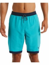 Nike Men&#39;s Stripe Breaker 9&quot; Volley Shorts In Game Oracle Aqua/Blue-Size XL - £21.48 GBP