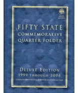 Fifty State Commemorative Quarter Folder Deluxe Edition US 1999-2008 - $30.00