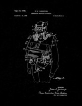 Underwater Breathing Apparatus Patent Print - Black Matte - $7.95+