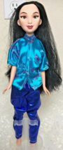 2015 Disney Princess Royal Shimmer Mulan Hasbro B5827 Rigid Body Black Hair - $11.39