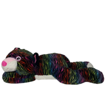 Hug Fun Jumbo Big Promo Multicolor Striped Tiger Cat Plush Stuffed Animal 40.5&quot; - £61.95 GBP