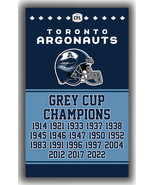 Toronto Argonauts Football Team Grey Cup Champions Flag 90x150cm 3x5ft B... - €13,07 EUR