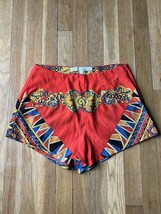 Lovers + Friends Revolve Brand Womens Red Colorful Shorts Stud Pockets S... - $22.76