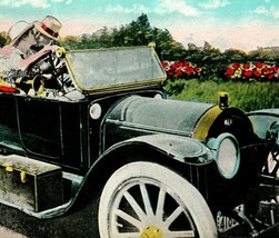Vtg Postcard 1910s Automobile Comic Series - We&#39;re Having a Fine Tour Unused UNP - £3.91 GBP