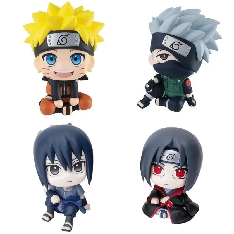 Naruto 9cm Anime Figure Uzumaki Naruto Kakashi Uchiha Sasuke Itachi Cute Toys Q - £10.75 GBP