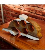 Wood Wine Rack Bottle Holder Solid Wood Animal Regal Decoration New - £42.78 GBP