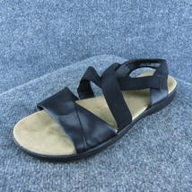 YUU Hermina Women Ankle Strap Sandal Shoes Black Synthetic Size 9.5 Medium - £19.36 GBP