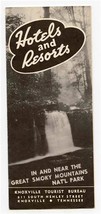 Hotels &amp; Resorts in &amp; Near The Great Smoky Mountains National Park Brochure 1939 - £29.01 GBP