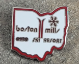 Boston Mills Ski Resort Vintage Souvenir Travel Lapel Hat Pin Ohio Brand... - $29.99