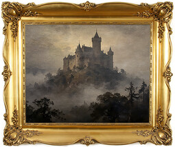 Castle Above the Clouds – Dreamy Digital Art for Lovers of Mystery and B... - $5.55