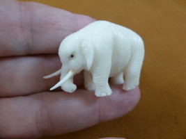 (tb-ele-23) African Elephant Tagua NUT palm figurine Bali carving safari zoo - £37.00 GBP