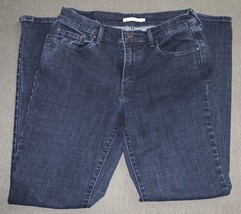 Levi&#39;s 505 Straight Leg Stretch Jeans Blue Mid Rise Women&#39;s Sz 29x30 - £23.85 GBP