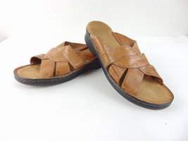 Clarks Brown Leather Sandals Womens 8 - £19.95 GBP