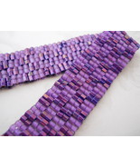 Bracelet: Hand Woven Purple Checkerboard, &quot;Hip To Be Square&quot;  - £25.28 GBP