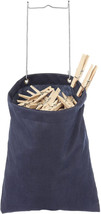 Whitmor Hanging Clothespin Bag Navy, 11&quot; x 13&quot; - £12.58 GBP