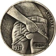 Hobo Nickel 1937-D 3-LEGGED Buffalo Nickel Coin Copy Type 59 - £7.20 GBP