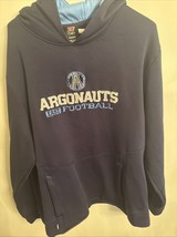 MENS Toronto Argonauts Argos Reebok CFL Football Hoodie with 2 pockets S... - $753.70 MXN