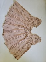 Victorion Newborn Baby Pink Crochet Christening Dress Handmade Mother Of... - $36.37