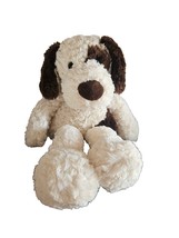 Brown Cream Puppy Dog Plush Lovey 20&quot; Spot Stuffed Animal Toy MTY International - £15.81 GBP