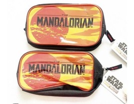 2 Brand New with Tags Star Wars The Mandalorian Pencil Case Bag for School - £10.29 GBP
