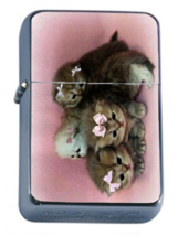 Kittens in Bows Flip Top Oil Lighter Windproof - £11.83 GBP
