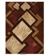 Vogue 1&#39;10&quot;x3 Durable Synthetic Fiber Rug Non-Slip Percussion Brown Free Ship - £21.29 GBP