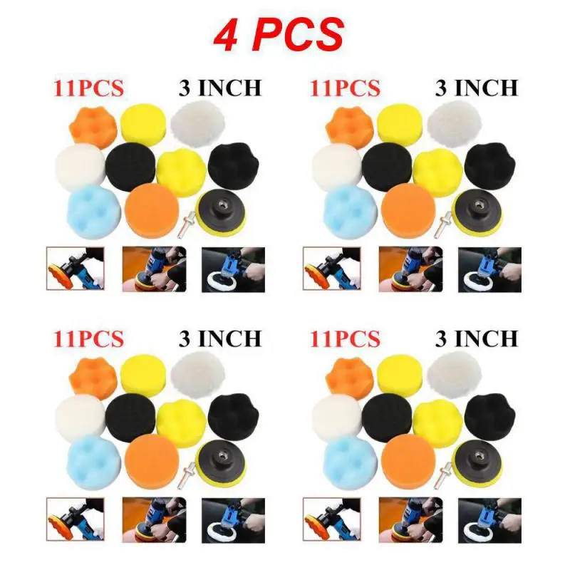 3 Inch Buffing Pads Polishing Buffer Tool Set For Car Polisher Drill Spo... - $108.69 CAD
