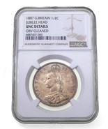 1887 G.Bretagne 1/2 Couronne Jubilé Tête Monnaie, UNC Détails Par NGC, K... - €194,37 EUR