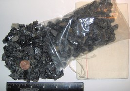 Black Obsidian 1 pound bag rock Colorado Quarries rough tumbler tumbling... - $572.90 MXN