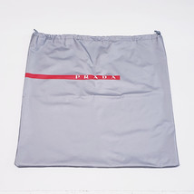 Prada Dust Bag 13&quot;x15&quot; Gray Vinyl Travel Storage Shoes Heels Purse Clothes - £8.97 GBP