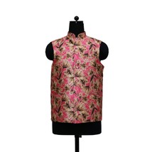 Handmade Vintage Floral Nehru Jackets - Luxury Indian Ethnic Party Wear ... - $41.91