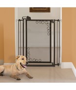 Richell Tall One-Touch Metal Mesh Pet Gate in Antique Bronze - €647,09 EUR